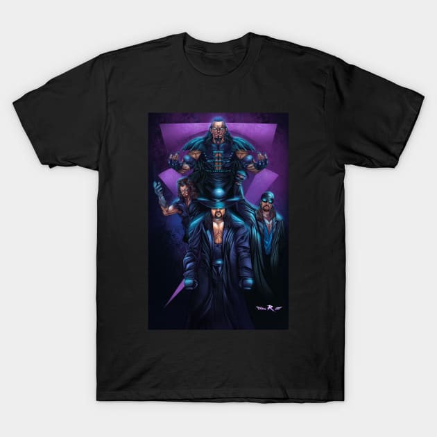 The Under Taker wrestling ART T-Shirt by Triple R Art